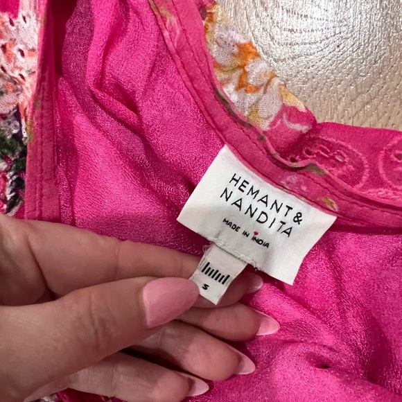 Hemant and Nandita pink Miyu mini dress S - Picture 4 of 5